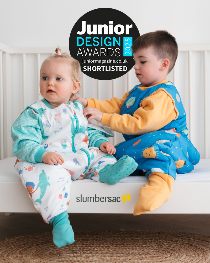 We’ve been shortlisted! 🏆
Our Sleeping Bag with Feet is up for Best Children’s Sleepwear in the Junior Design Awards 2025!
Huge thanks to the judges – and to all of you who love and support Slumbersac 💛

#JuniorDesignAwards #Slumbersac #BabySleepwear #ParentingAwards