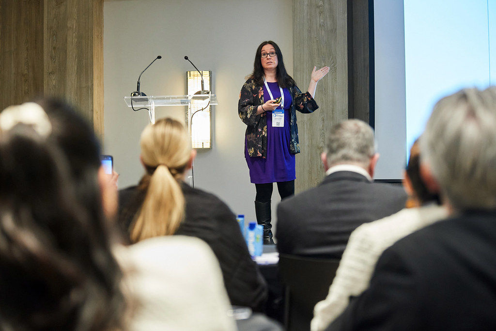 FintechFire's tweet image. A great shot of Firebrand presenting our research last week in Madrid at The Network Forum.