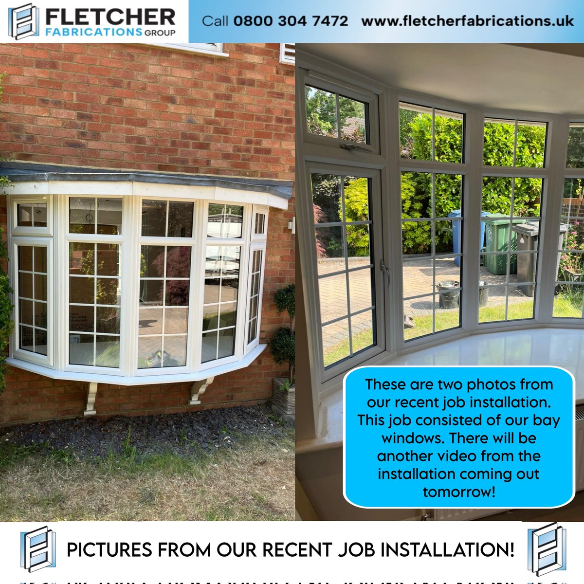 FletchFabricate's tweet image. 🪟 These are two photos from our recent job installation. This job consisted of our bay windows. There will be another video from the installation coming out tomorrow!

Contact us today! 
01252 319670
sales@fletcherfabrications.uk

#fletcherfabricationsuk #aldershot #baywindows