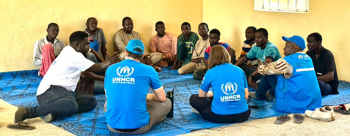 UNHCR Nigeria (@unhcrnigeria) on Twitter photo A future welder, plumber, tailor, shoemaker and baker are among men waiting to enroll on courses at the new Vocational Training Centre, Banki, led by Borno State's <a href="/MinistrySci/">Ministry Of Higher Education, Sci &Tech Borno</a> in partnership with @UNHCRNigeria. A future welder, plumber, tailor, shoemaker and baker are among men waiting to enroll on courses at the new Vocational Training Centre, Banki, led by Borno State's <a href="/MinistrySci/">Ministry Of Higher Education, Sci &Tech Borno</a> in partnership with @UNHCRNigeria.