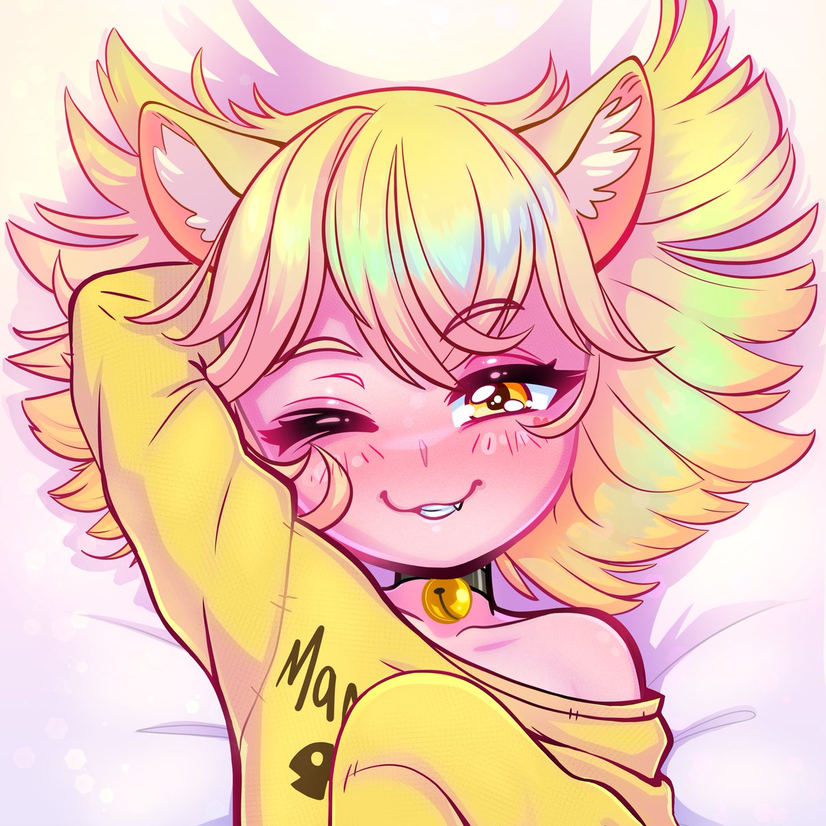 My final fan art of Nyana before we bury her😭
It's a dakimakura design. #banyanart

...I have a lewd version too. But I doubt anyone is interested...unless?