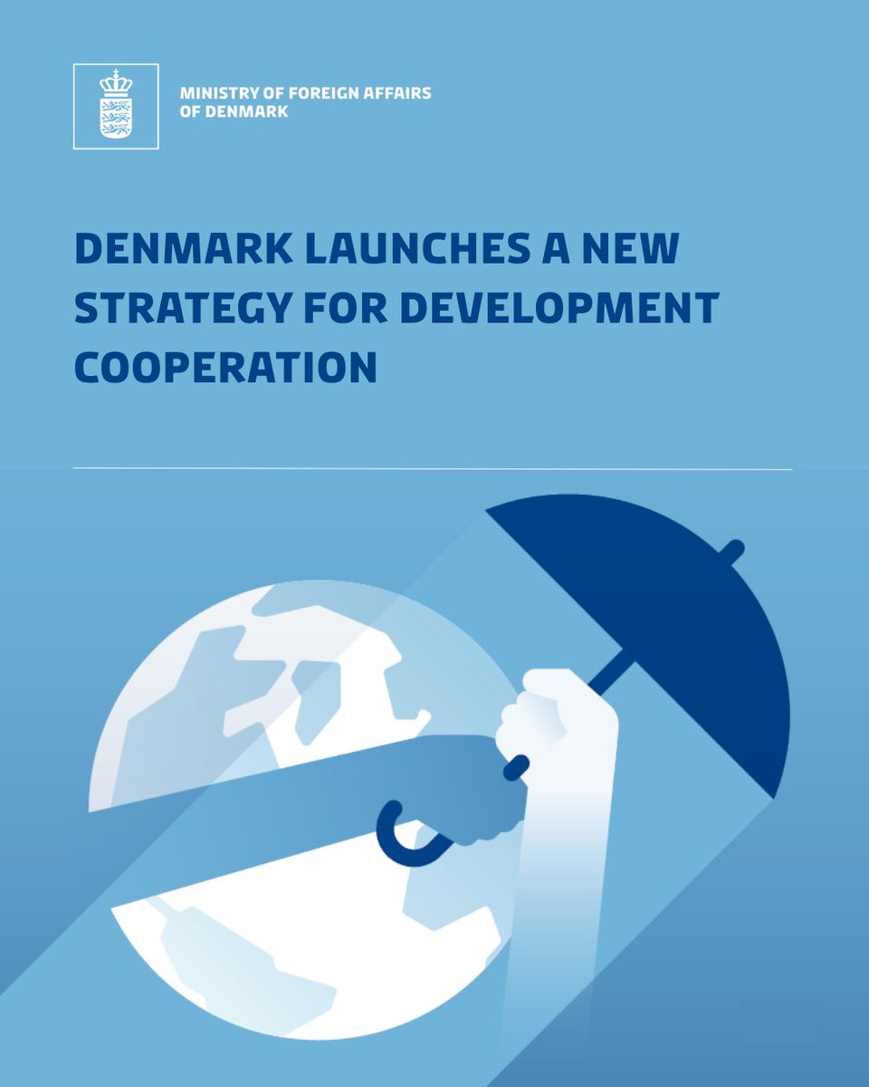 DKinUganda's tweet image. Denmark has just launched a new strategy for development corporation 🤝 🇩🇰 Job creation and trade, response to conflict and irregular migration, green transition, democracy and human rights, & education and health are key elements 🌍
Stay tuned - English version is coming soon!