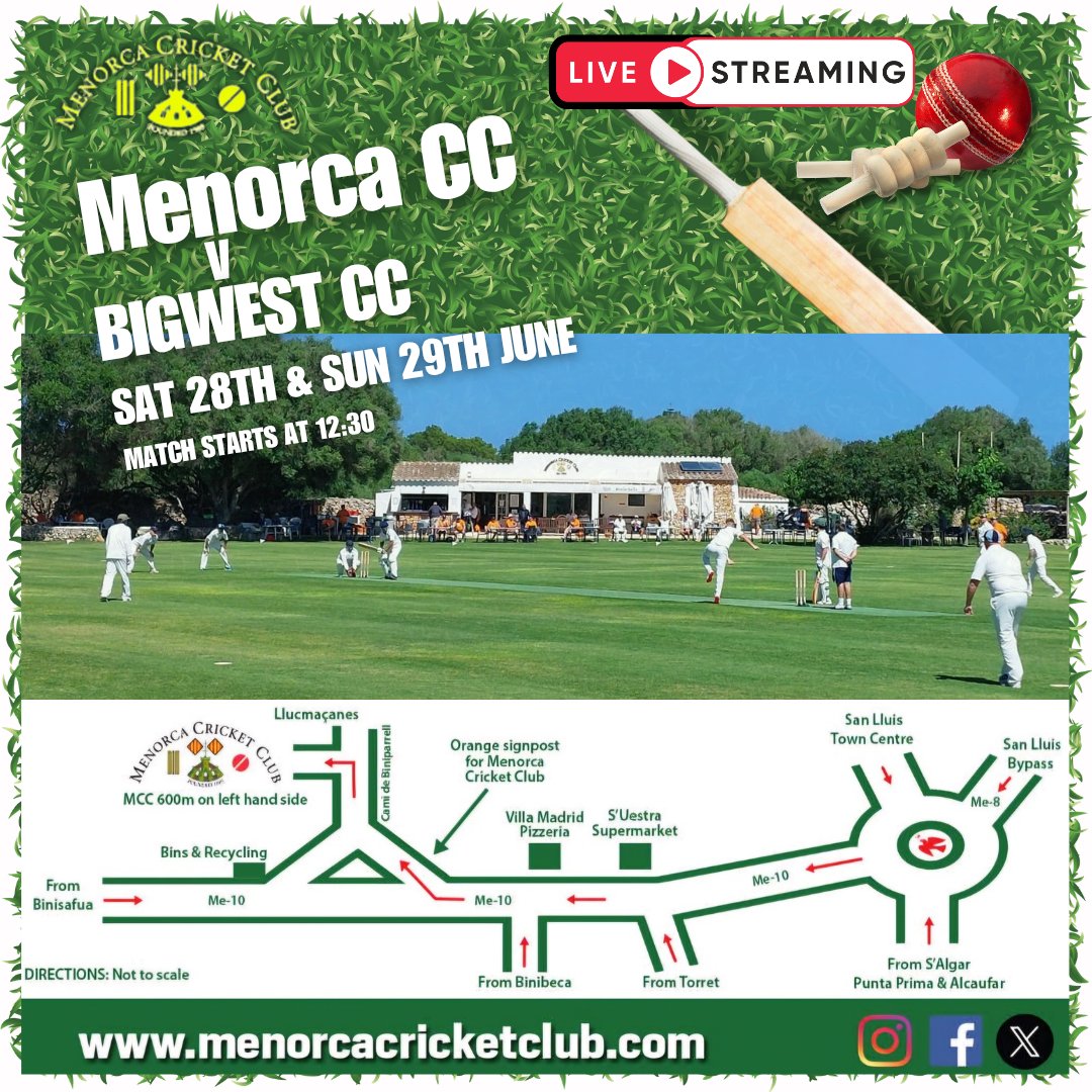 And just like that, the first half of our regular fixtures is nearly over. We finish off with the visit of BigWest CC, along with some other celebrations and a fond farewell on Sunday 😥