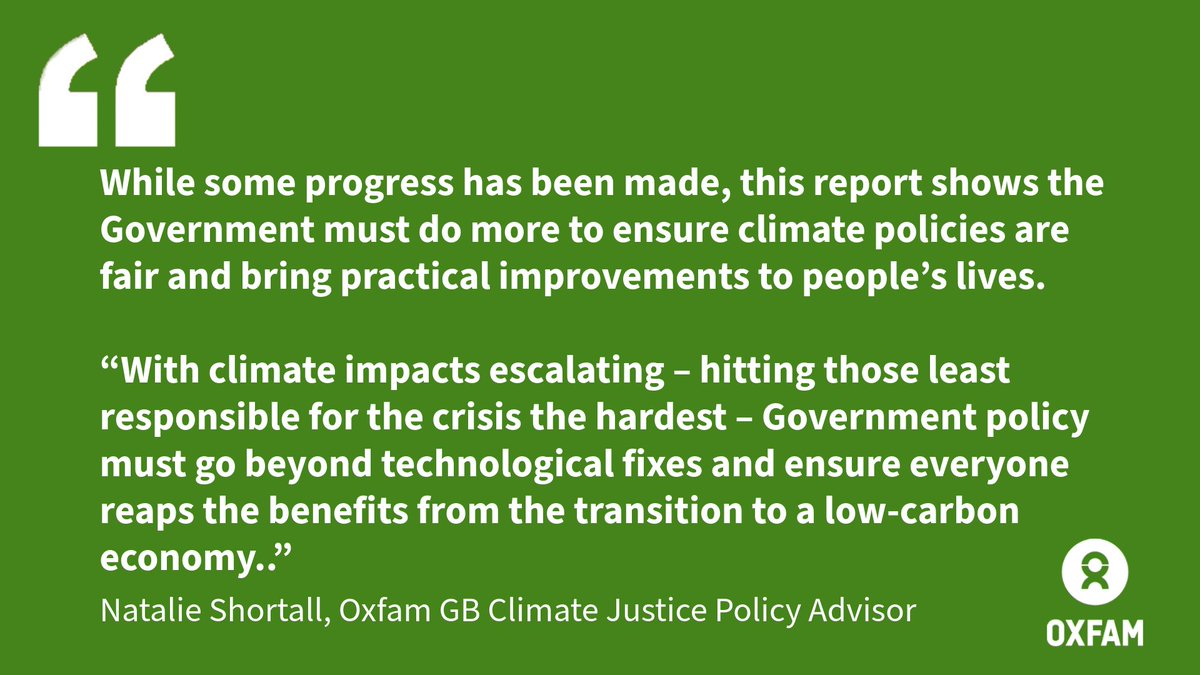 REACTION: Oxfam response to the Climate Change Committee's Progress Report 2025

Full reaction 👉: oxfam.org.uk/mc/upryb2/