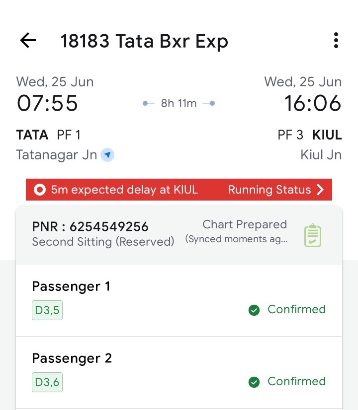 AnwarNazish1's tweet photo. @IRCTCofficial 
@RailMinIndia 
@BJP4India 
@INCIndia 
@RahulGandhi 
Train No. 18183
D3/5
दो लोगों को बुक हुआ https://t.co/UuXOQQNxJN