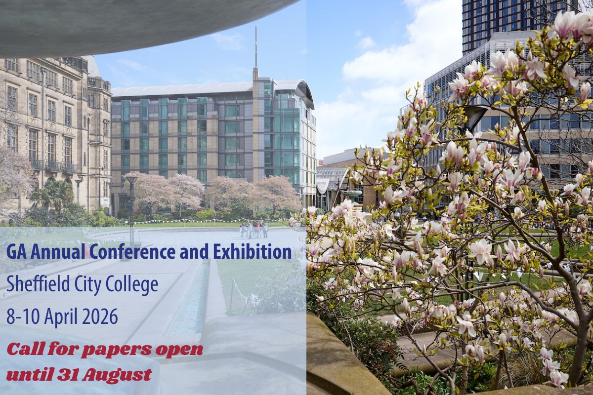 The GA is excited to announce that we will be holding our Annual Conference in Sheffield in April 2026.

Our call for papers is open until 31 August 2025, so propose your talk soon and get the chance to share your excellent ideas with the geographical community.

Link to submit: