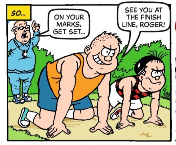 It's Beano Day, gang! This week, Minnie the Minx causes chaos in the corridors, while Roger the Dodger races to pull off another dodge!

Scripts by me, art by <a href="/VictorianClam/">Laura Howell</a> and Barrie Appleby! Leg it down to the shops now!