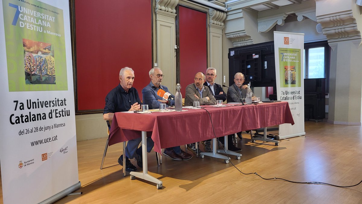 🎓El conseller de Política Lingüística de la Generalitat impartirà demà la lliçó inaugural de la 7a edició de la
<a href="/UCE_CAT/">Universitat Catalana d'Estiu</a> a #Manresa 

🗣️Un altre dels plats forts de demà serà una taula rodona amb tres exconsellers d’Educació de la Generalitat

ℹ️tuit.cat/JVZ2s