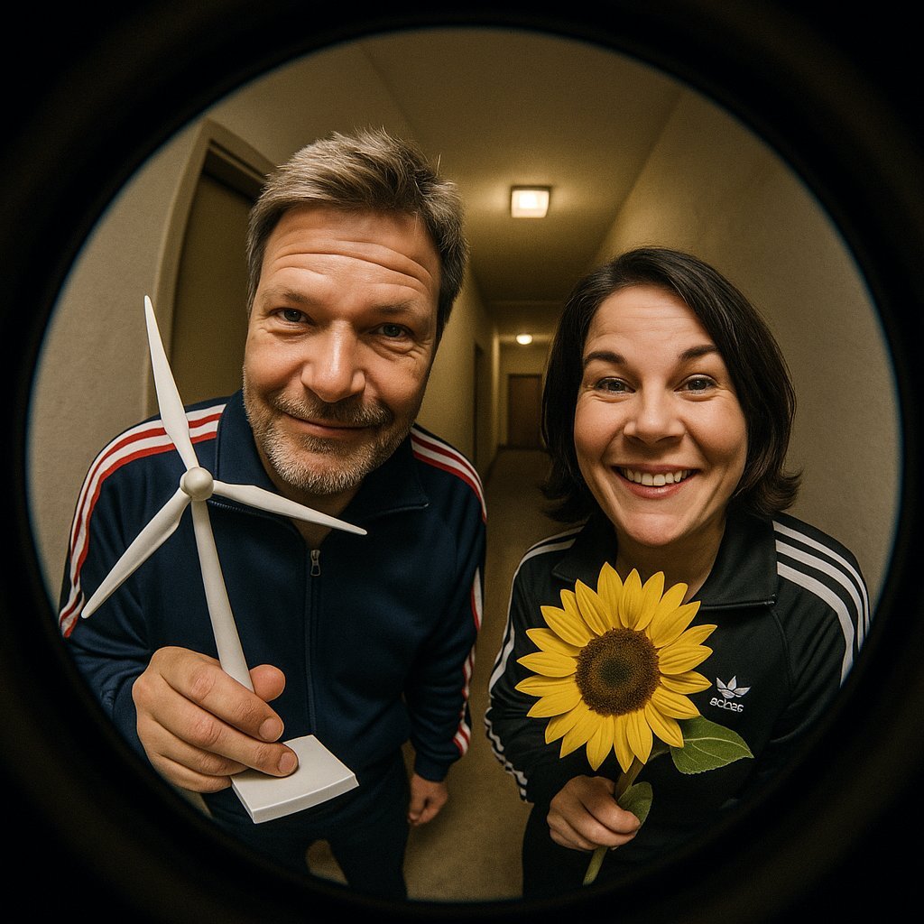 Sie stehen von deiner Tür. Was machst du?

#Habeck #Baerbock #Grüne