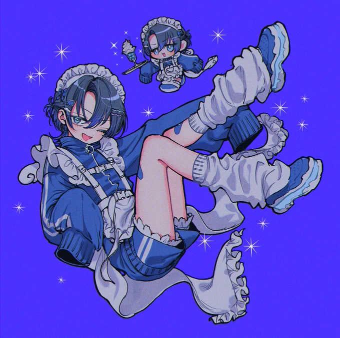 #青ペン