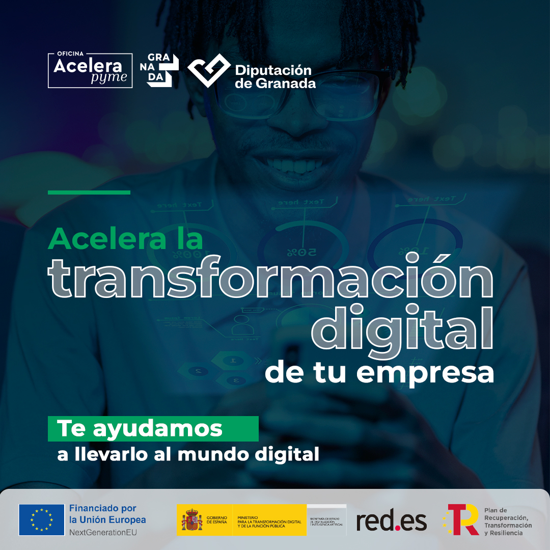 🚀Impulsa tu empresa con las soluciones digitales que mejor se adaptan a ti.

Te asesoramos y te ayudamos a dar el paso hacia el cambio. 💫

#NextGenerationEU #PlanDeRecuperación #PlandeDigitalizaciondePymes #Acelerapyme #TransformaciónDigital #DiputacionGranada