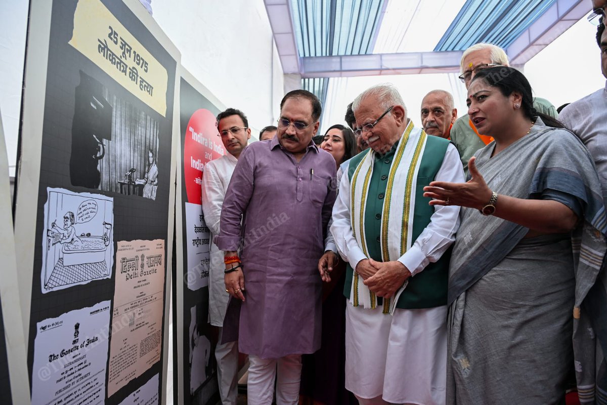 ThePrintIndia (@theprintindia) on Twitter photo Delhi CM Rekha Gupta along with Union Minister Manohar Lal Khattar during the inauguration of exhibition on 'Samvidhan Hatya Diwas' at Central Park, Connaught Place.
Photos by Suraj Singh Bisht <a href="/Surajbisht25/">Suraj bisht</a>
#ThePrintPictures Delhi CM Rekha Gupta along with Union Minister Manohar Lal Khattar during the inauguration of exhibition on 'Samvidhan Hatya Diwas' at Central Park, Connaught Place.
Photos by Suraj Singh Bisht <a href="/Surajbisht25/">Suraj bisht</a>
#ThePrintPictures