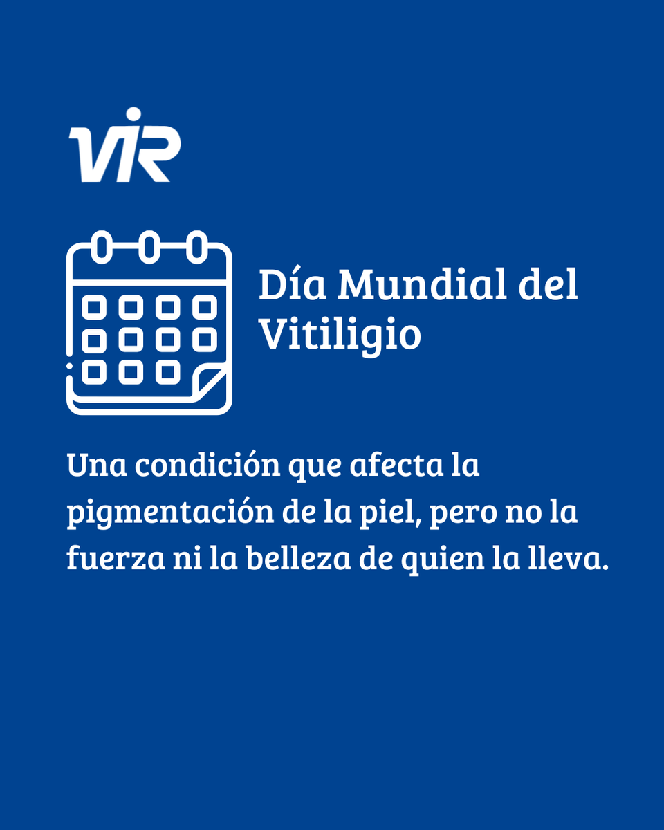 Una jornada para dar visibilidad, romper estigmas y celebrar la diversidad de la piel.
 El vitiligo no define a las personas, solo muestra que la belleza también está en lo diferente.
✨ Respetar, incluir y concienciar nos hace una sociedad más fuerte y humana.
#LaboratoriosVIR