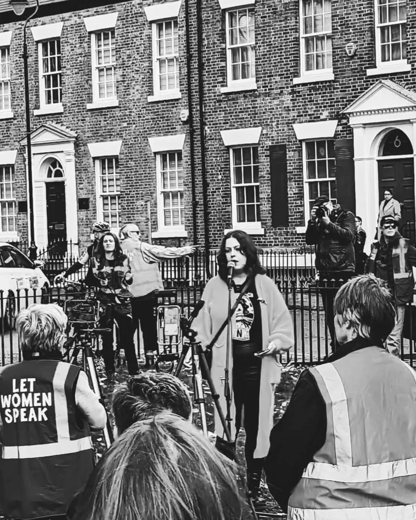 LouiseDistras's tweet image. Nearly half a million of you have watched my @StandingforXX speech, and not a single person’s pointed out anything dodgy I said. I’m also being prosecuted over my words on @TheFamousArtBR's 'TERF Is The New Punk' X Live Space on 8 December 2023, where I was just a guest. The…