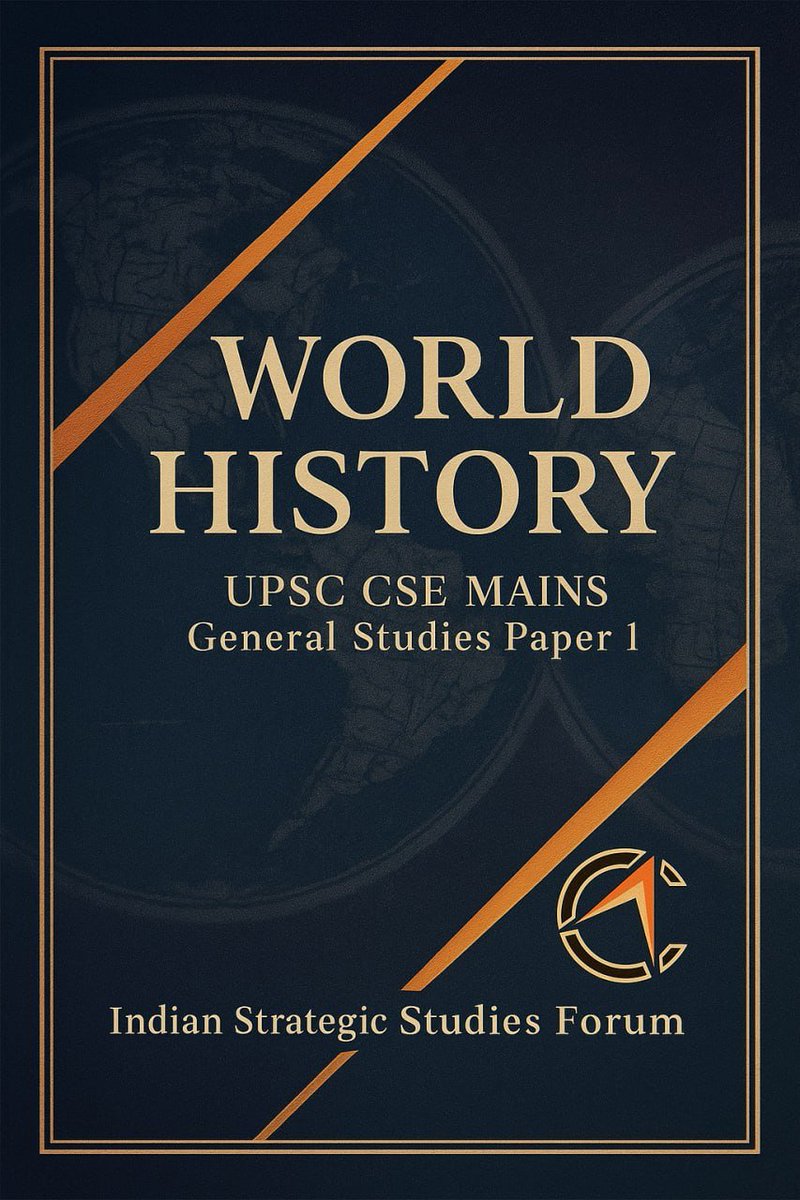 We have released the 2025 version of our popular World History Notes for UPSC Civil Services Exam

We got a 100% success rate in both 2023 and 2024 Civil Services Mains Exam from these notes

Download your free copy from this link: t.me/ISSF_UPSC/8895