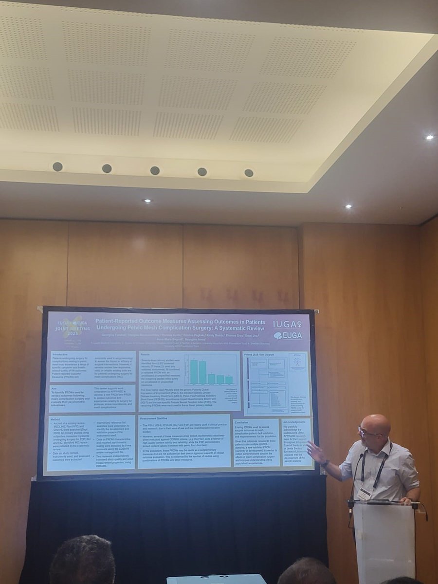 APPRAISE study (@appraise_study) on Twitter photo Professor Stergios Doumouchtsis attended the IUGA/ EUGA in Barcelona last week where he presented APPRAISE study: Patient Reported Outcome Measures assessing outcomes in patients undergoing pelvic mesh complication surgery: a systematic review <a href="/SteliosKD/">Stelios Doumouchtsis</a> Professor Stergios Doumouchtsis attended the IUGA/ EUGA in Barcelona last week where he presented APPRAISE study: Patient Reported Outcome Measures assessing outcomes in patients undergoing pelvic mesh complication surgery: a systematic review <a href="/SteliosKD/">Stelios Doumouchtsis</a>