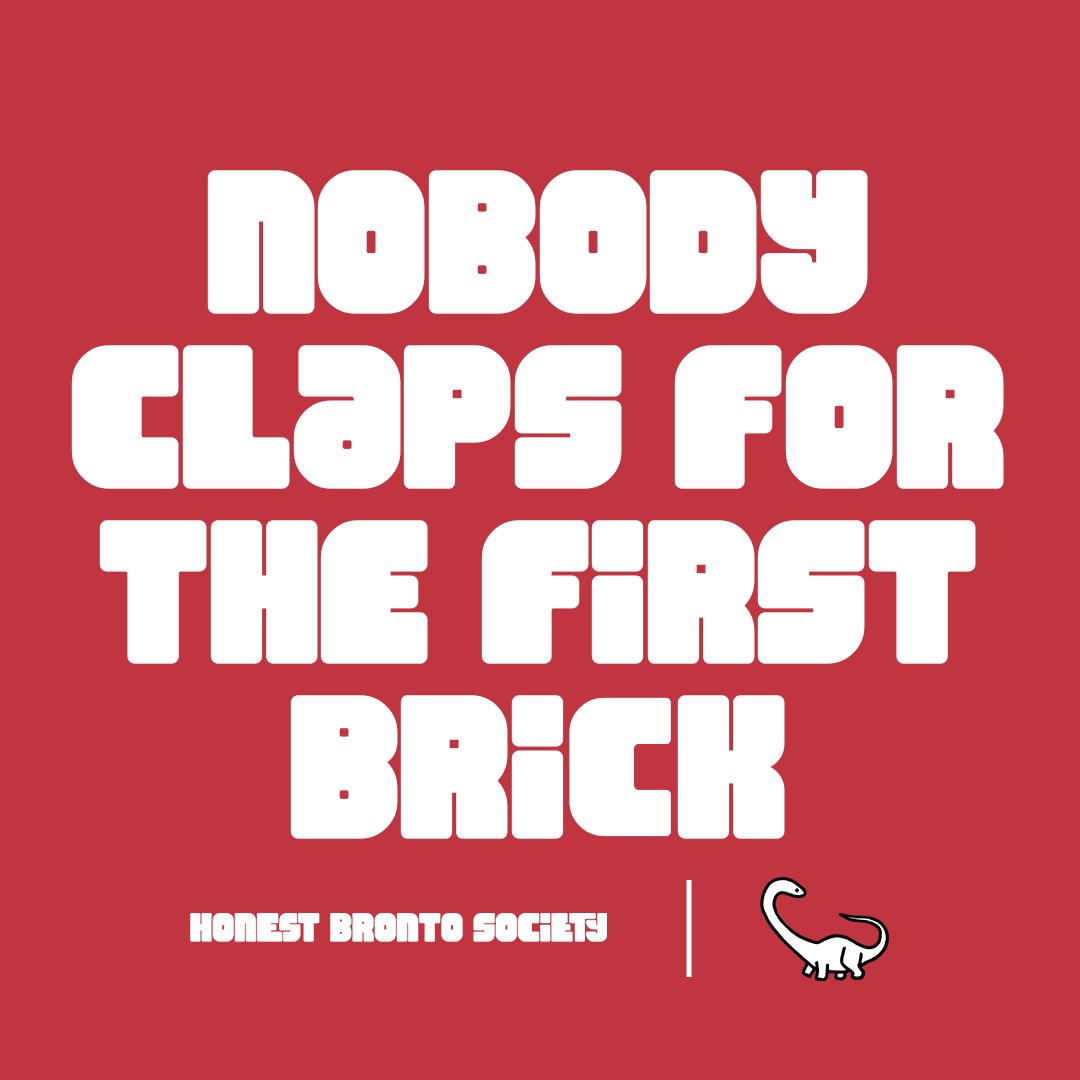 HonestBrontoS's tweet photo. Day 1 never trends
But it matters more than Day 100
Respect the start 🔥
#BeginBoldly #SilentProgress #StartToMatter #HonestBrontoSociety https://t.co/K7YVq0VNqS