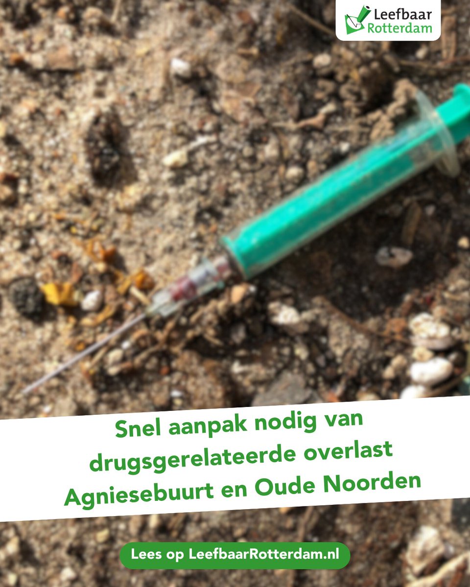 Leefbaar heeft een debat aangevraagd over de ernstige drugsgerelateerde overlast in de Agniesebuurt en het Oude Noorden. Bewoners en ondernemers gaan o.a. gebukt onder agressief en verward gedrag door verslaafden en inbraken in auto’s.

Lees meer ➡️ leefbaarrotterdam.nl/nieuws/aanpak-…