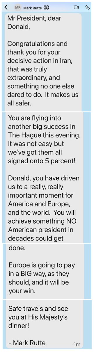 - We were friends from day one. He knew exactly how to play me, sagde Trump om Mark Rutte til Hegseth og Rubio, da journalisterne var på vej væk fra pressemødet. 

I går viste Trump, hvordan Mark Rutte gør det: