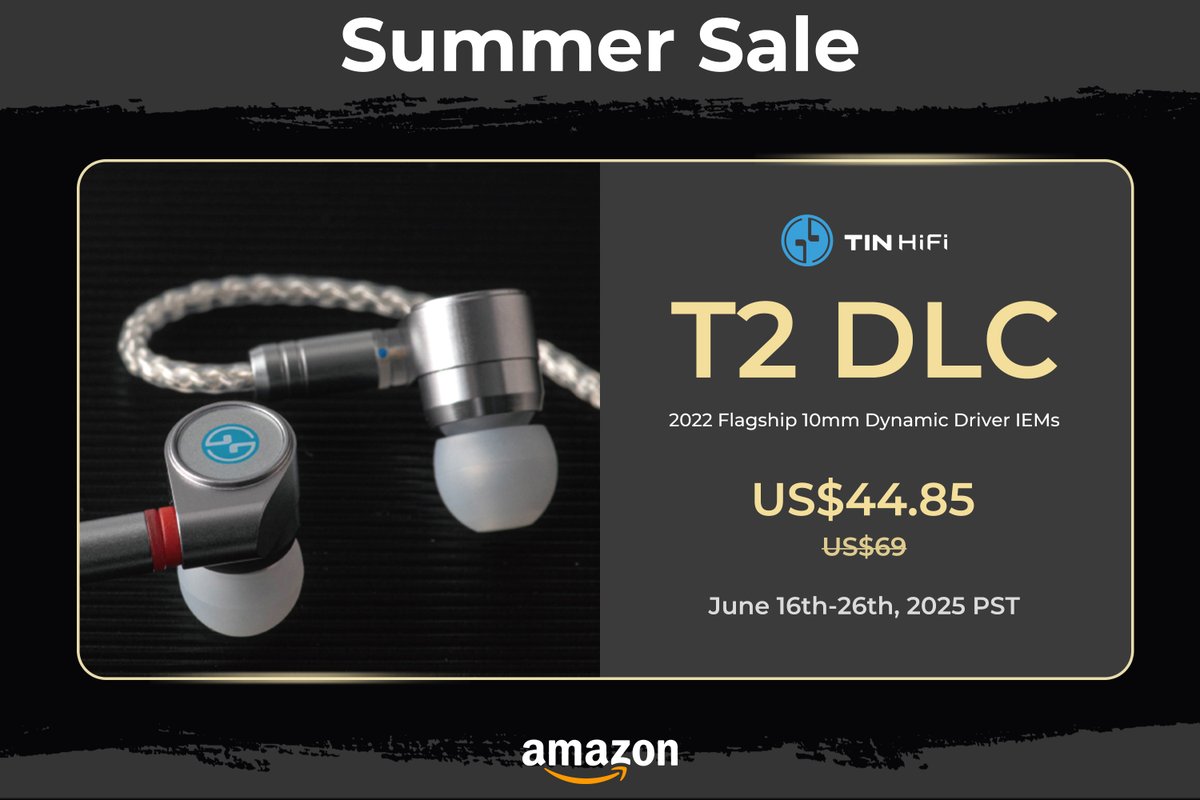 HiFiGoAudio's tweet photo. 🔥2022 @tttaudio Flagship 𝐓𝟐 𝐃𝐋𝐂!🎵
🎁𝐍𝐨𝐰 𝟑𝟓% 𝐝𝐢𝐬𝐜𝐨𝐮𝐧𝐭 𝐎𝐅𝐅✨

👉Grab yours now: https://t.co/Xt58SZS7Zf

#TinHiFi #T2DLC #IEM #Deals #HiFi #Audio #Flagship https://t.co/SzsFFkAAVd