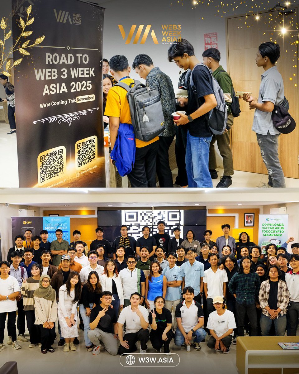 1 Kata untuk <a href="/W3WOfficial/">Web3Week Asia 2025</a> Road to Campus di Gundar, GILA! 🔥

Banyak yang excited soal Web3, tapi masih bingung arahnya. Kemarin, kita bantu kasih clarity &amp; tools buat mulai grow. Mahasiswa antusias, speaker all out, insight-nya daging semua. 

Sekarang kamu tinggal pilih, mau