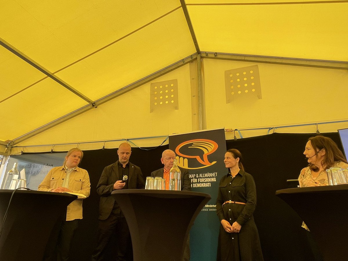 Akademisk frihet vetenskapallmanhet.se/kalendarium/ar… - vi måste komma ifrån att universitetet är statliga myndigheter , akademisk frihet är ett behov från samhället - säger rektor vid #Stockholmsuniversitet