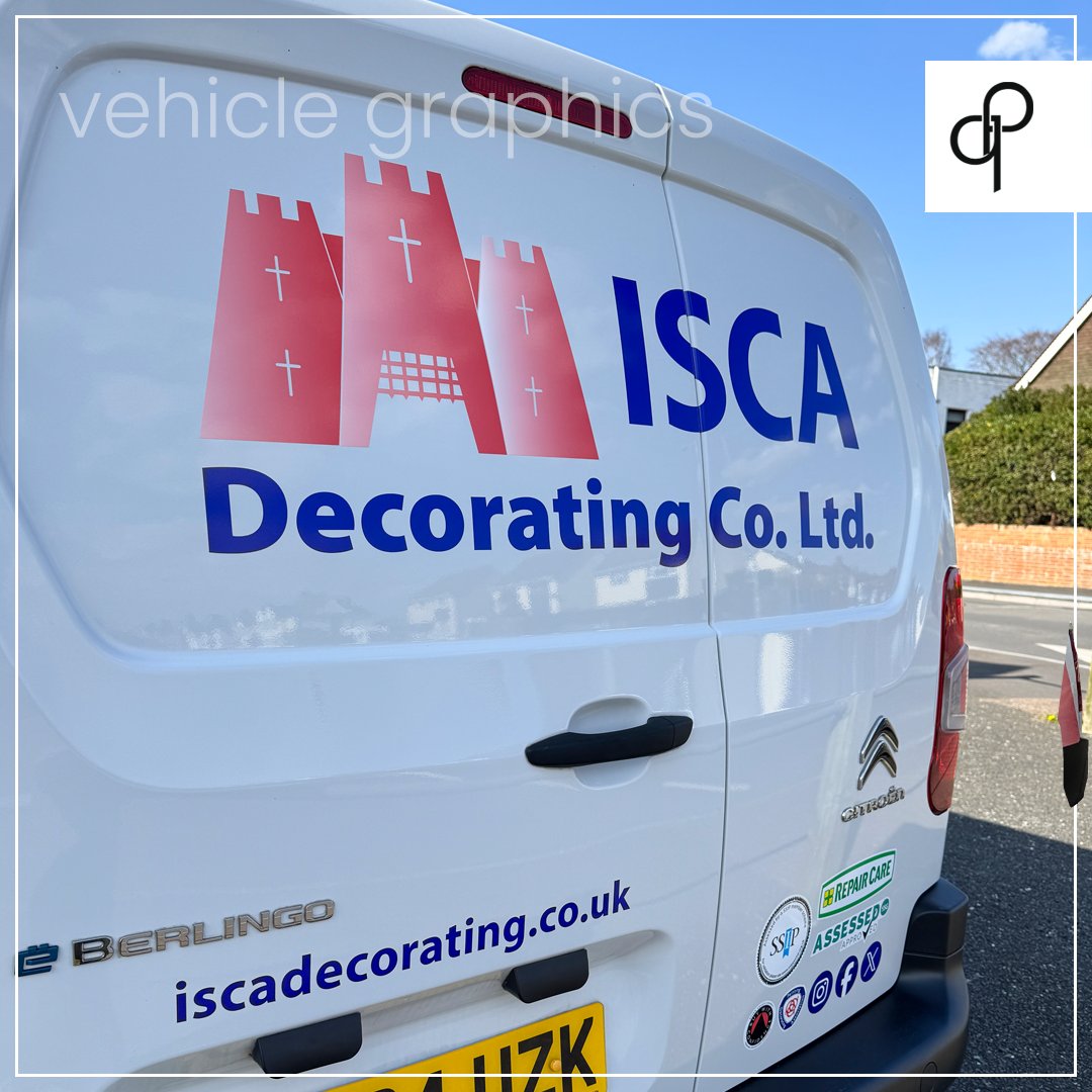 QuickPrintUK's tweet image. At ISCA Decorating Co Ltd @IscaDecorating their new van needed signwriting. We printed, laminated &amp;amp; applied matching graphics. Contact us if you have a van that would benefit from a boost:
quickprint.co.uk/product/vehicl…
#VehicleGraphics #VanSignWriting #VehicleDecals #VehicleLivery