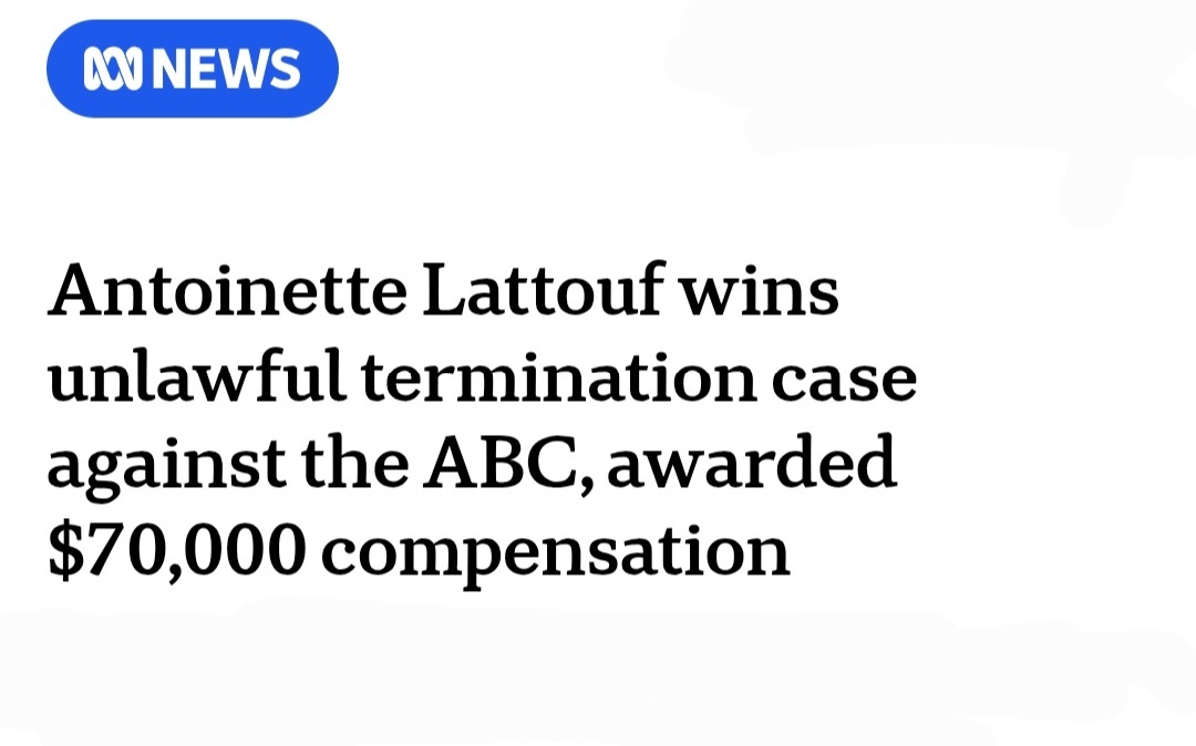 Those responsible for the sacking of journalist <a href="/antoinette_news/">Antoinette Lattouf</a> should resign (or be dismissed). Those on the ABC Board and in ABC News Mgmt who chose to defend their decision rather than admit the sacking was unwarranted should also resign (or be sacked). #journalism #justice