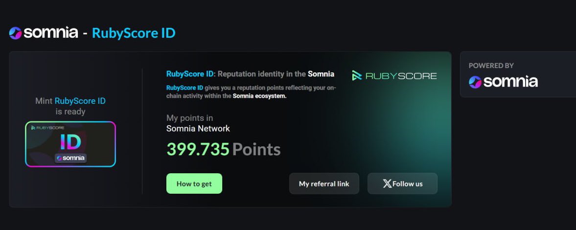 HoangTrungDS's tweet image. Chinh phục Level 10 RubyScore
Hướng dẫn cách kiếm point RubyScore chi tiết 👇👇👇 @rubyscore_io 

💎 RubyScore là giao thức xây dựng hệ thống đánh giá danh tiếng on-chain của người dùng. Đây cũng là tiêu chí quan trọng của Somnia khi quest RubyScore ra mắt với 230…