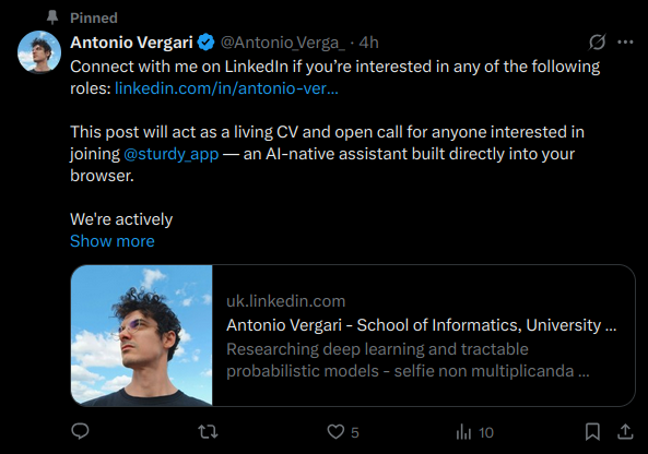 this profile is impersonating me and scamming people to subscribe to some weird AI shit. 
And it got verified...! (*)  

golden rule: it is not me on social media if you don't see a ☠️.  

(*) please help me report this profile, if you are still on X