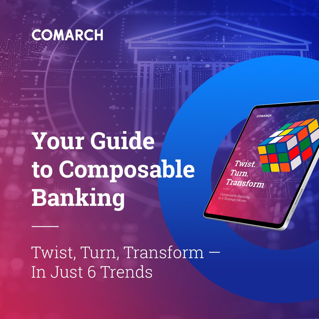 Banking like a Rubik’s Cube? It’s not a metaphor — it’s your next strategy.
Today’s banks must be composable: modular, smart, fast.
6 trends, bold visuals, and must-know insights for CTOs/CIOs.
comarch.com/finance/bankin…