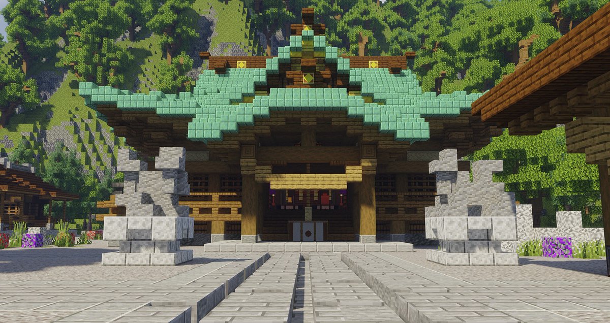 HolubinM's tweet photo. 神社⛩
#Minecraft #TProject https://t.co/6eX9ynskTd