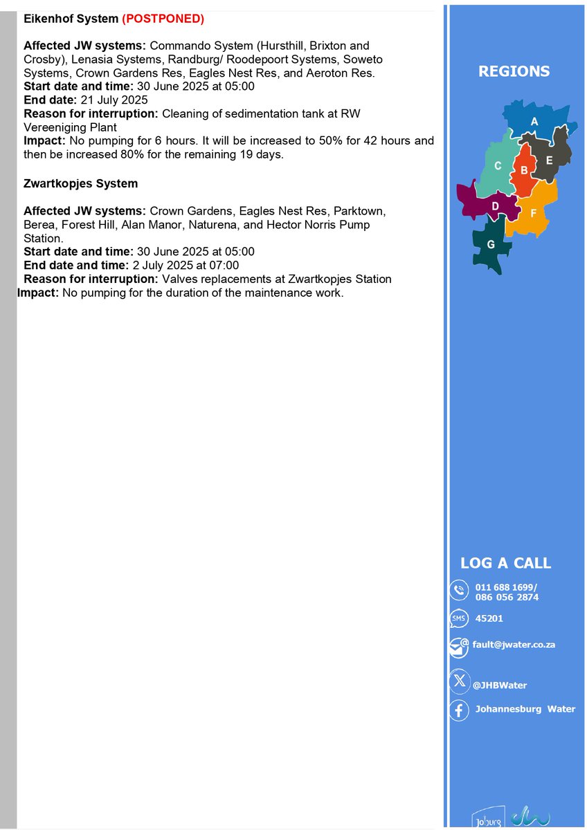 Johannesburg Water tweet media