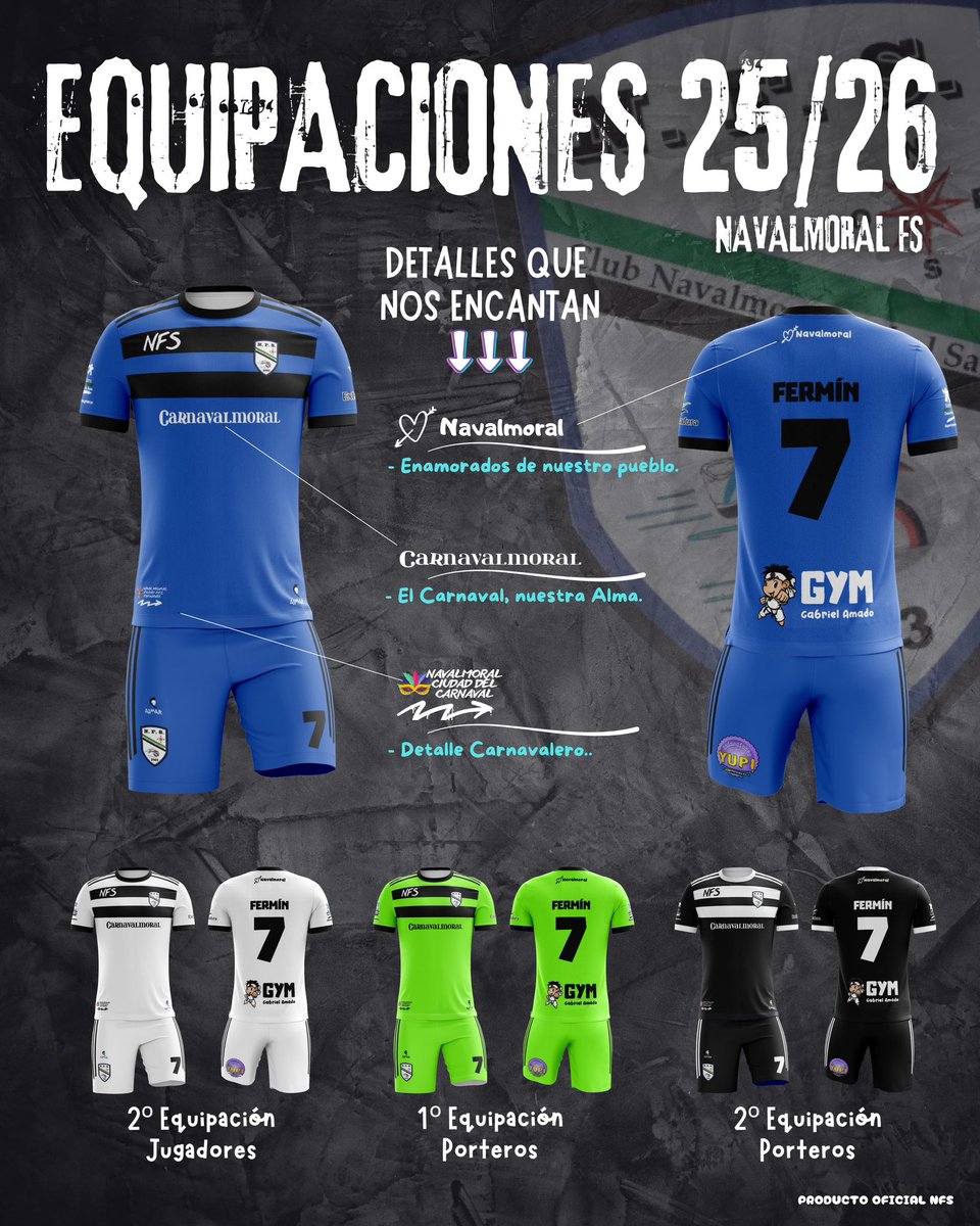 💙 EQUIPACIONES 💙

Os presentamos nuestras equipaciones para la próxima temporada. De nuevo 100% exclusiva y personalizada para el club.

En las próximas semanas publicaremos precios y cómo adquirirlas desde la nueva web.

¿Os gustan? A nosotros nos encantan.

#IlusionNFS