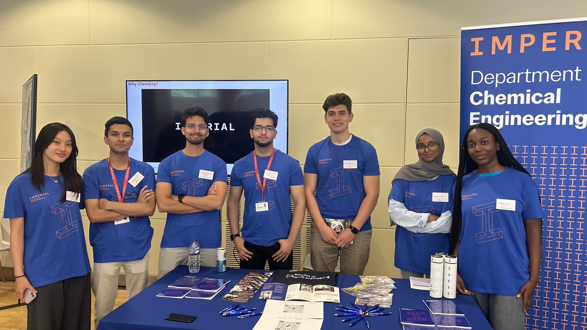 ImperialChemEng's tweet image. Attending the @imperialcollege Undergraduate Open Days on 25 and 26 June?
We'll see you in the far corner of the Queen's Tower Rooms (QTR), ready and waiting to discuss why #ImperialChemEng is the place for you👊
And yes, we have giveaways 🥳✏️
Go meet our team⬇️
#OurImperial