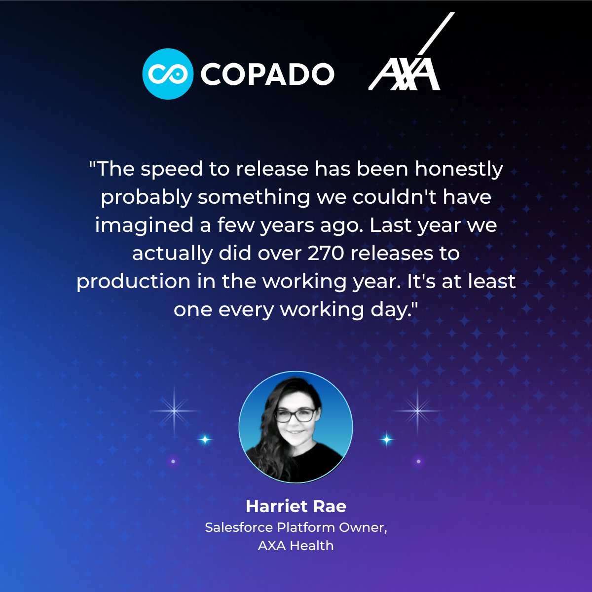 Live Tomorrow!

AXA Health went from imagining faster releases to delivering 270+ production deployments in one year.

How? With DevOps automation that drives speed and control.

June 26 | 11:00 AM BST 

Register: ow.ly/HLuu50WfF5X

#DevOps #AXAHealth #Copado #Salesforce