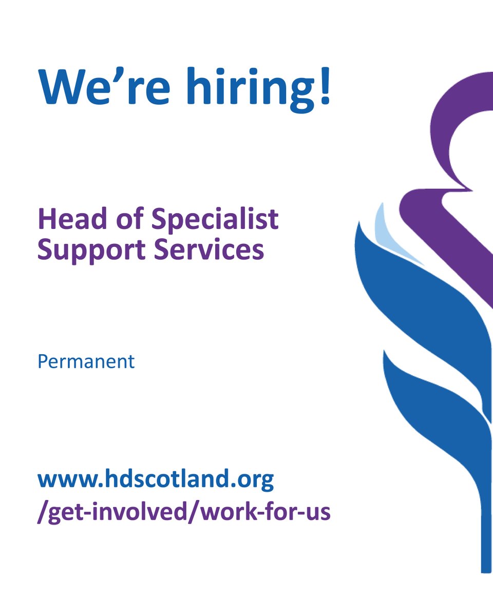 📝 We are recruiting for a Head of Specialist Support Services.

To find out more visit ow.ly/wtY750WfUji

#Vacancies #Hiring #Recruitment #HybridWorking #ThirdSectorJobs