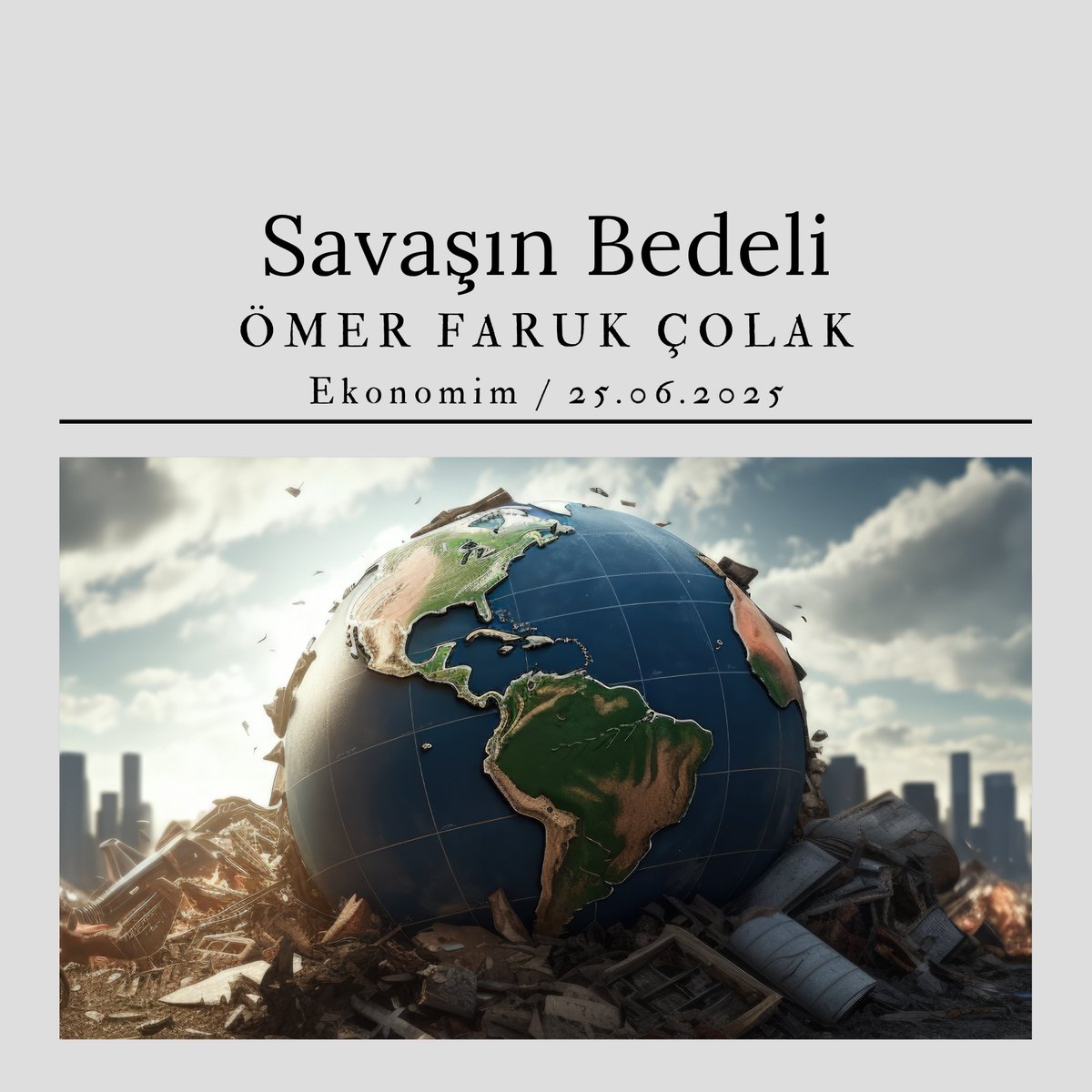 Editörümüz Prof. Dr. Ömer Faruk Çolak'ın Ekonomim gazetesindeki köşesi Ekonomi Atlası'nda:

🖊️Savaşın Bedeli 

Okumak için: ekonomim.com/kose-yazisi/sa…