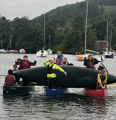 Our Y7/8 'Adventure' students enjoyed an evening canoeing from Fellfoot on Windermere. They showed great confidence on the water, lots of fun, laughter and enthusiasm. The next session for this group is a Mountain adventure. #QKSProudToBelong