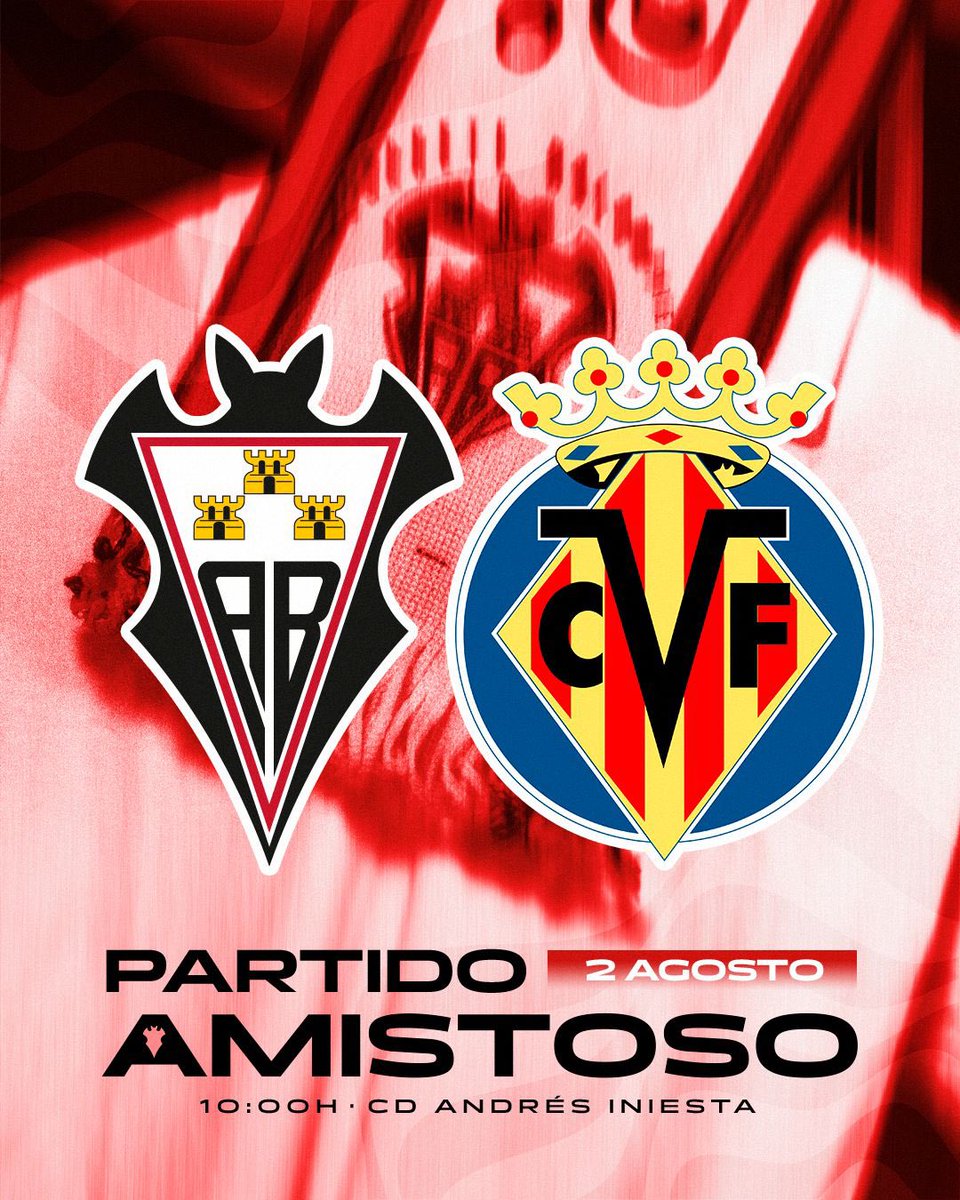 Albacete Balompié 🤍 (@albacetebpsad) on Twitter photo Dos nuevos amistosos confirmados 🤍
🆚 <a href="/Linares_Dptvo/">Linares Deportivo 💙⚒</a>
🏟️ Linarejos
🗓️ 30/7
——-
🆚 <a href="/CanteraGrogueta/">Cantera Grogueta</a>
🏟️ CD Andrés Iniesta
🗓️ 2/8 Dos nuevos amistosos confirmados 🤍
🆚 <a href="/Linares_Dptvo/">Linares Deportivo 💙⚒</a>
🏟️ Linarejos
🗓️ 30/7
——-
🆚 <a href="/CanteraGrogueta/">Cantera Grogueta</a>
🏟️ CD Andrés Iniesta
🗓️ 2/8