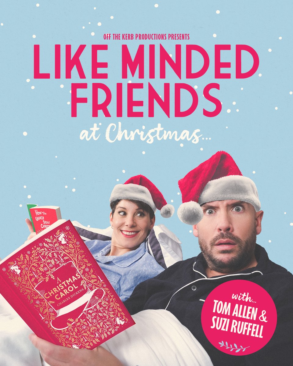 NimaxTheatres's tweet image. Suzi Ruffell and @tomallencomedy are taking their hit podcast, Like Minded Friends to the stage for some festive frolics!
Join Suzi and Tom for an evening of chat about life, love and culture on Monday 15 December at the Duchess Theatre.
🎟️ nimaxtheatres.com/shows/like-min…