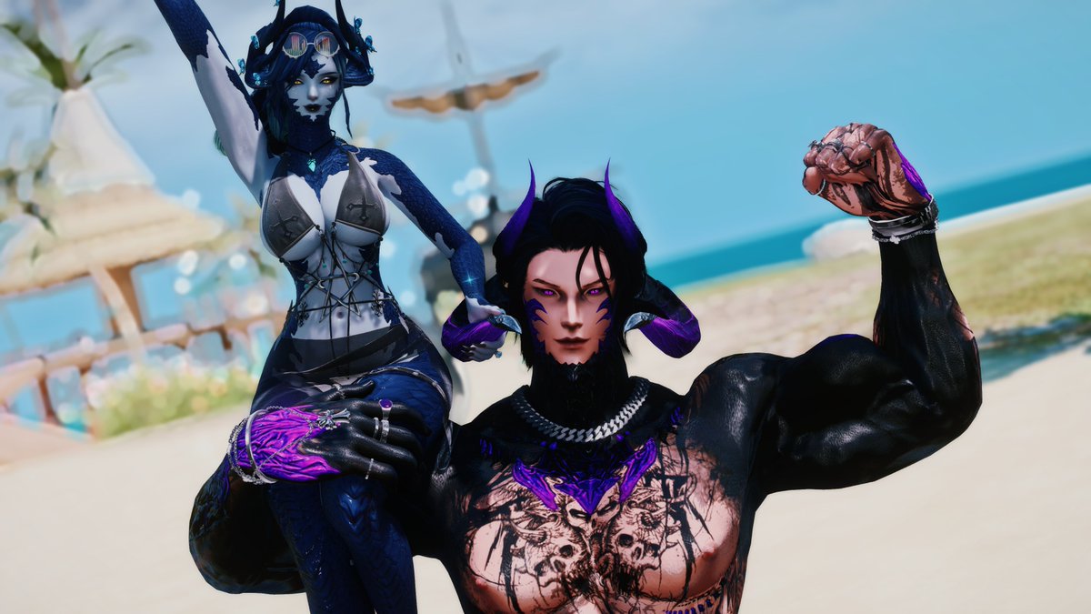 DdraigElysian's tweet photo. Decided to come by the #ffxivsummerbash again and met @ChimeraVakarian who was pretty cool and very sweet! https://t.co/O56Zmrvjek