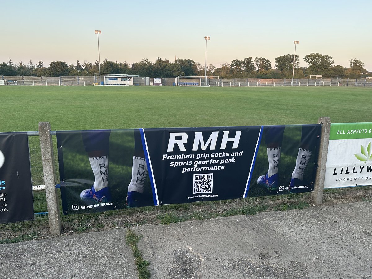 thermhbrand's tweet photo. We’re incredibly grateful to @hullbridgefc for letting us display our first-ever banner at a football club — truly surreal to see it up! Huge milestone for us, and just the beginning. Thanks to everyone supporting our journey. Bigger things ahead! 🙏❤️⚽️ https://t.co/iZMNAl0AEN