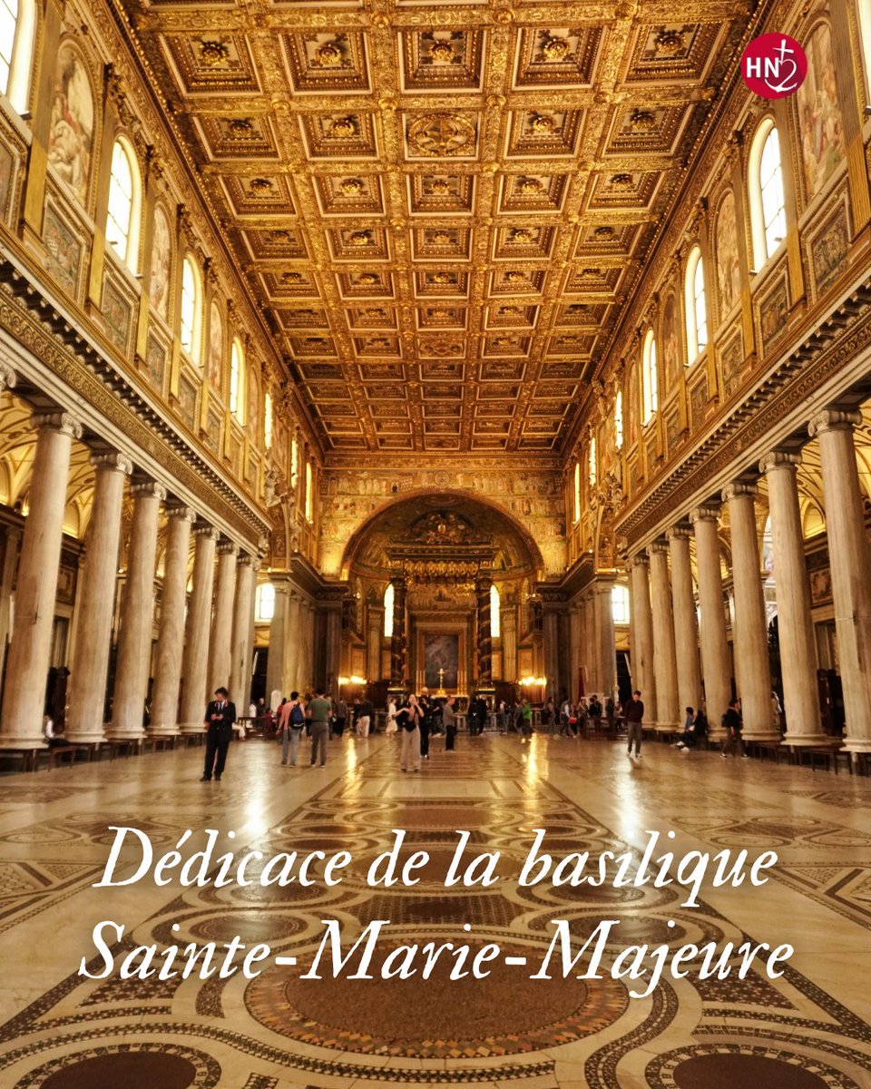 ⛪️ Ce 5 août, l’Église fête la dédicace de la basilique Sainte-Marie-Majeure, une des quatre basiliques majeures de Rome.

-
📰 Retrouvez l’histoire des dédicaces des quatre basiliques majeures dans notre dossier n° 1795 ou sur notre site internet :
hommenouveau.fr/de-la-creation…