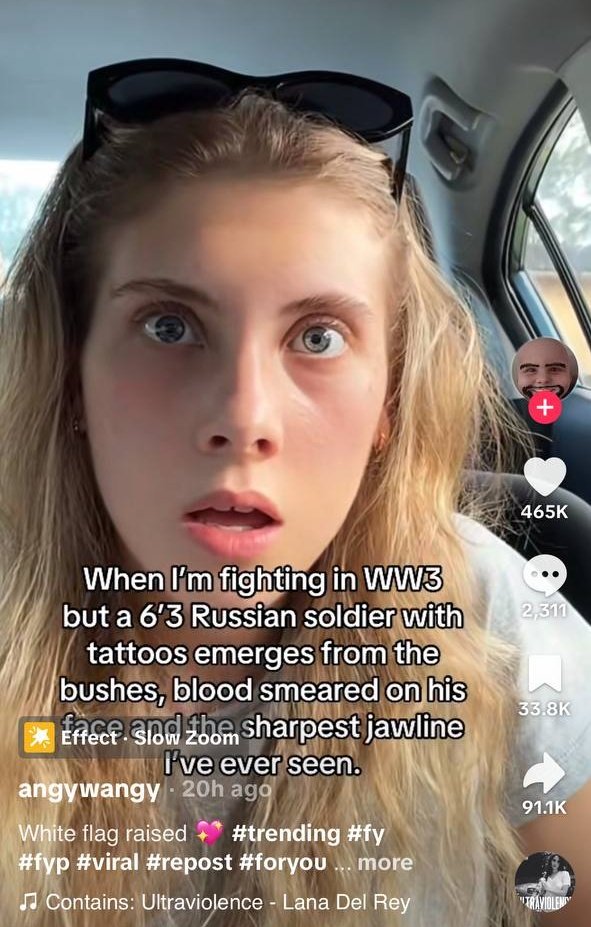 Just watched a idocumentary with a very brave woman describes how ten russian soldiers tortured her (and worse) in a garage for ten days while she listened to them tear out her husband's teeth and eventually shoot him in the head.

Fuck the 475k people who liked this.