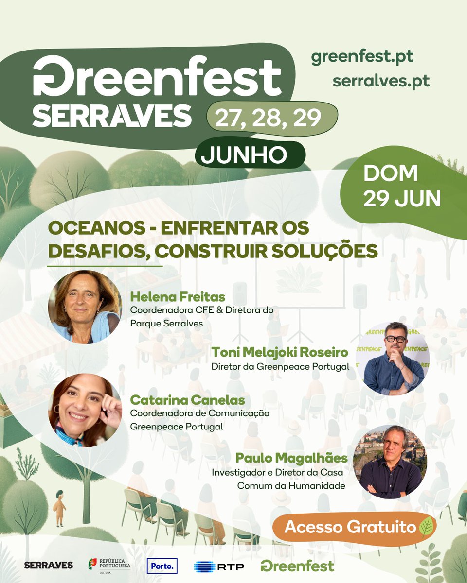 Paulo Magalhaes (@p_magalhaes2020) on Twitter photo De 27 a 29 de junho, a Quinta do Parque de Serralves, no Porto, transforma-se num espaço de partilha, inspiração e ação.
<a href="/p_magalhaes2020/">Paulo Magalhaes</a> no palco Gingko/Santander - 29 de junho, 14h30
Painel de discussão: “Oceanos – Enfrentar os Desafios, Construir Soluções”.
Juntem-se a nós! De 27 a 29 de junho, a Quinta do Parque de Serralves, no Porto, transforma-se num espaço de partilha, inspiração e ação.
<a href="/p_magalhaes2020/">Paulo Magalhaes</a> no palco Gingko/Santander - 29 de junho, 14h30
Painel de discussão: “Oceanos – Enfrentar os Desafios, Construir Soluções”.
Juntem-se a nós!