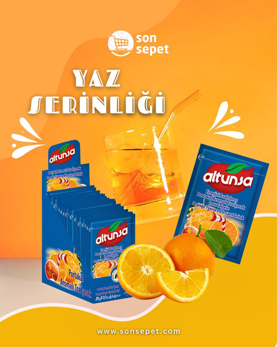 sonsepetcom's tweet photo. 🥤 Altunsa Toz İçecek ile serinliği yakala!
 Kolay hazırlanır, zengin lezzetiyle her yudumda ferahlık sunar.
 Evde, işte ya da dışarda, Altunsa her an yanında!
✨ Doğal aromalar, pratik kullanım, lezzet dolu anlar! Şimdi dene, ferahlığın tadını çıkar! https://t.co/X05aiErS6i
