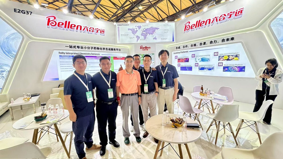 BellenChemistry's tweet photo. We are delighted with the success of our first day at CPHI &amp; PMEC China . We extend our gratitude to everyone who visited our booth and engaged with our representatives. We look forward to another productive day tomorrow.

#shanghai #pharma #researchanddevelopment #smallmolecules https://t.co/KZmhQcTNqG