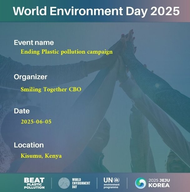 We are deeply honored to have received this Appreciation card from #UNEP for having  contributed immensely during the #worldenvironmentday2025 .
<a href="/kefeado/">KEFEADO</a> 
<a href="/KCCWG/">The Kenya Climate Change Working Group</a> 
<a href="/Afuneh_Ke/">Fredrick Jæ Home</a>