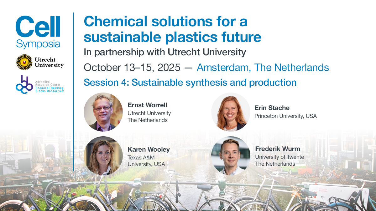 OneEarth_CP's tweet image. Hear from invited speakers Ernst Worrell (Utrecht University), Erin Stache (@Princeton), @karen_wooley (@TAMU) & Frederick Wurm (Uni of Twente) in our session "Sustainable synthesis and production" @CellSymposia #CSPlastics2025
hubs.li/Q03twmsj0